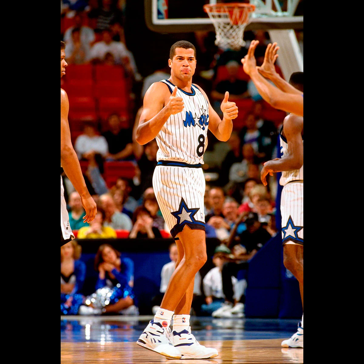 Early in his career, Williams seemed to enjoy the game and had moments like this during a 1993 game with the Orlando Magic.