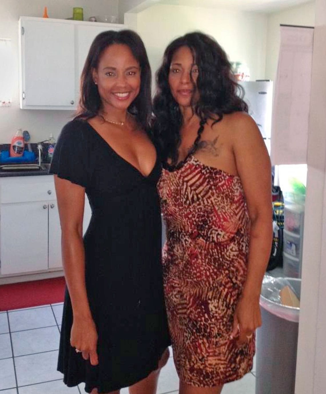 Demetria (left), here with Tonya in 2012, maintains a close—and protective—relationship with her mother.
