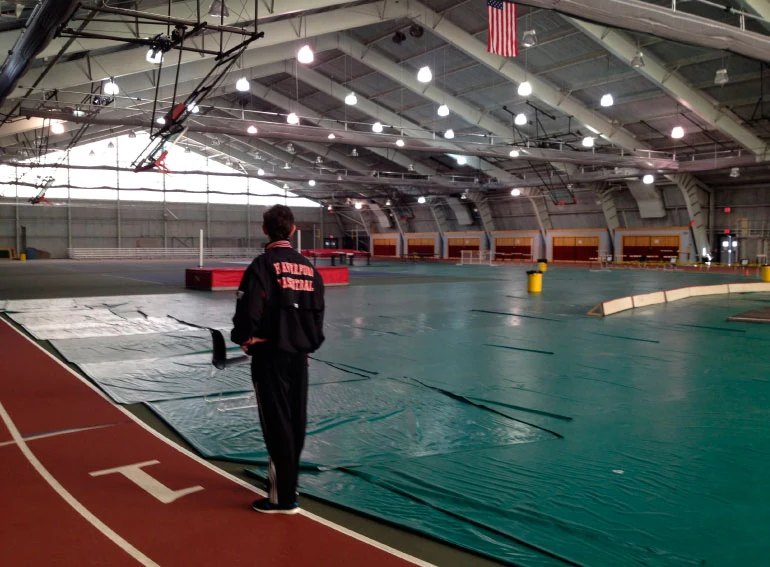 Haverford recently built an impressive new field house boasting a basketball court with a hardwood floor. It’s a far cry from the old Quakerdome (pictured, above), where the hard rubber surface tormented the players. Still, the memories live on - of that season and the one magical night when the Streak ended.
