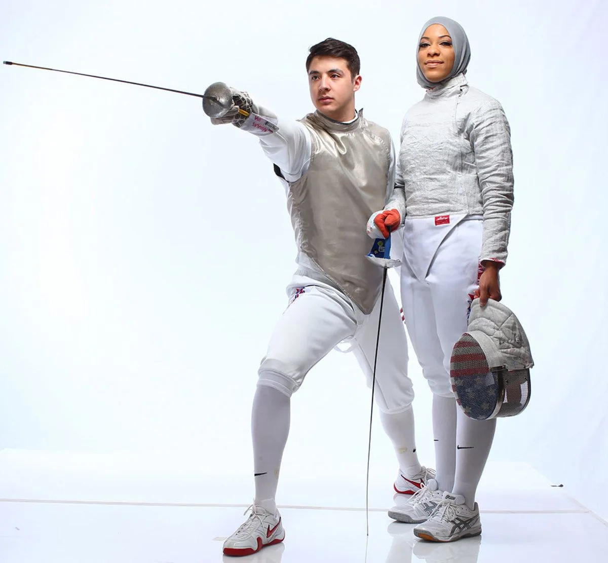 Alex Massialas and Ibtihaj Muhammad