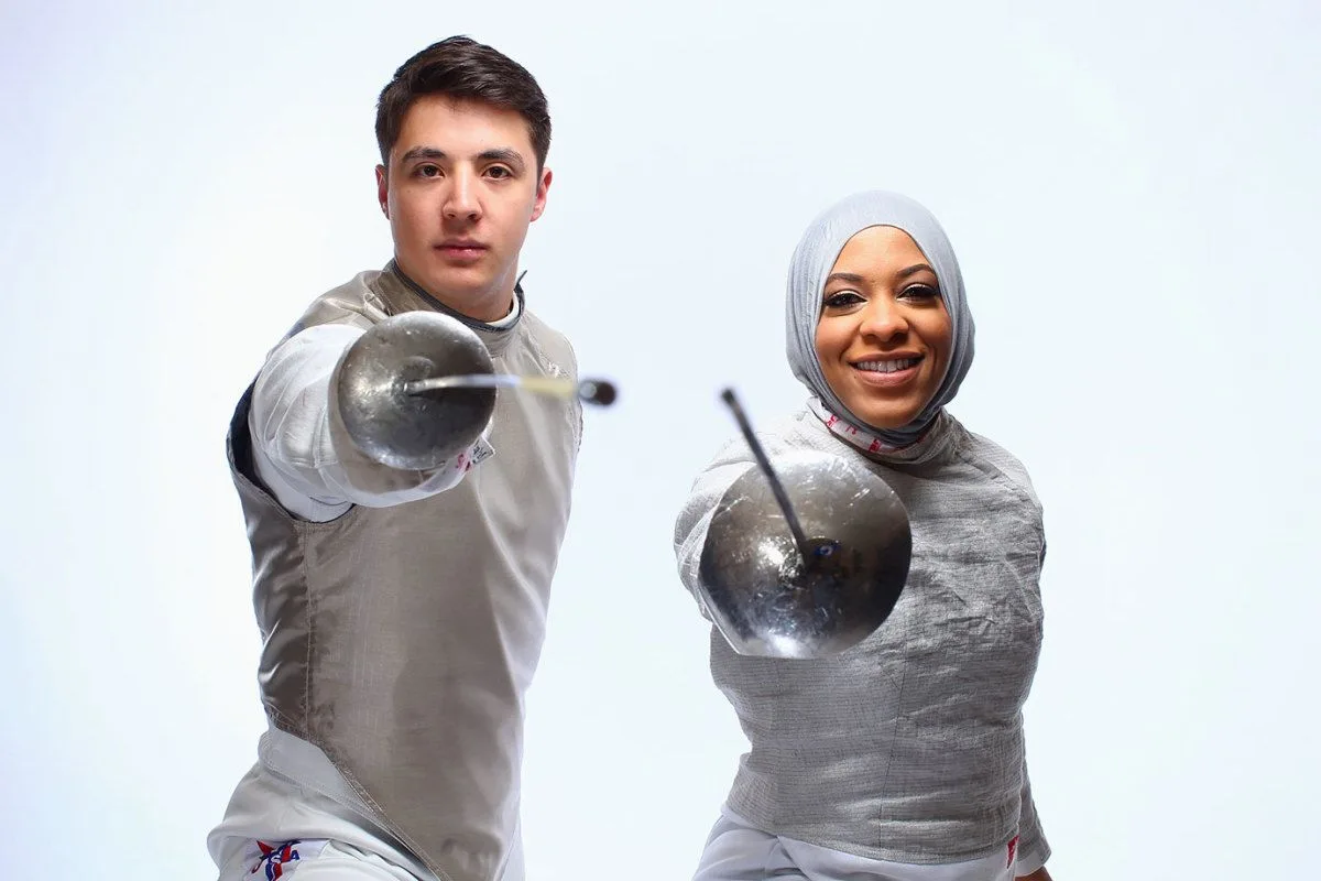 Alex Massialas and Ibtihaj Muhammad