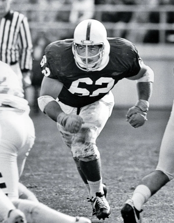 Sean Farrell was a finalist for the Lombardi Award and for the Outland Trophy—given annually to college football’s best linemen—during his stellar four-year career at Penn State.