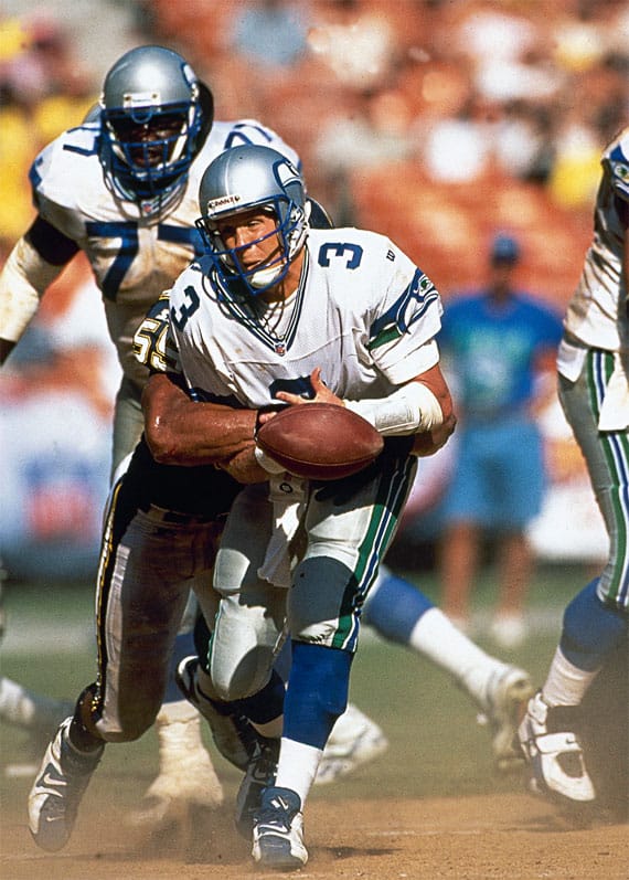 RICK MIRER The “next Joe Montana” out of Notre Dame, Seattle’s top pick in 1993 played eight seasons with five teams and had a 24-44 mark as a starter.