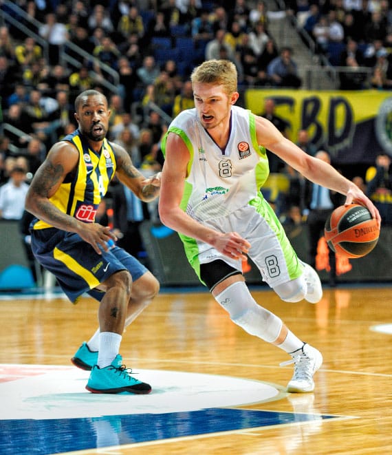 At 17, the 6'10" Domas became the youngest player for Unicaja Malaga to appear in the Euroleague.
