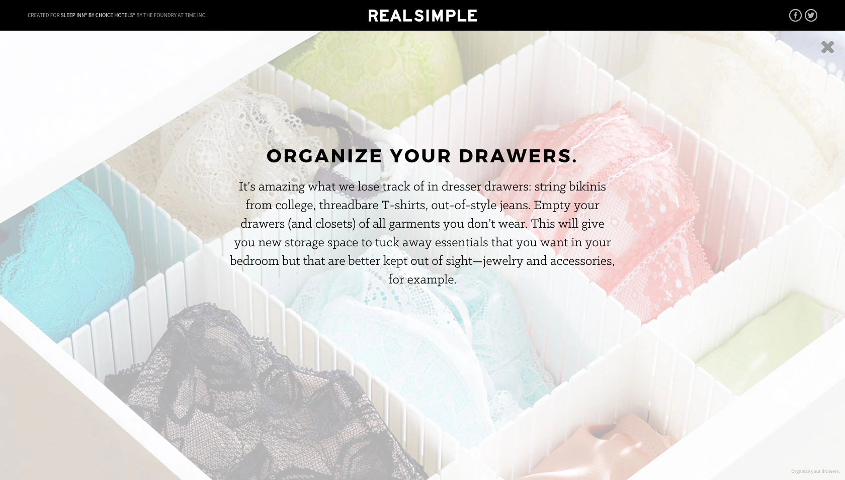 Choice Hotels – Real Simple project image