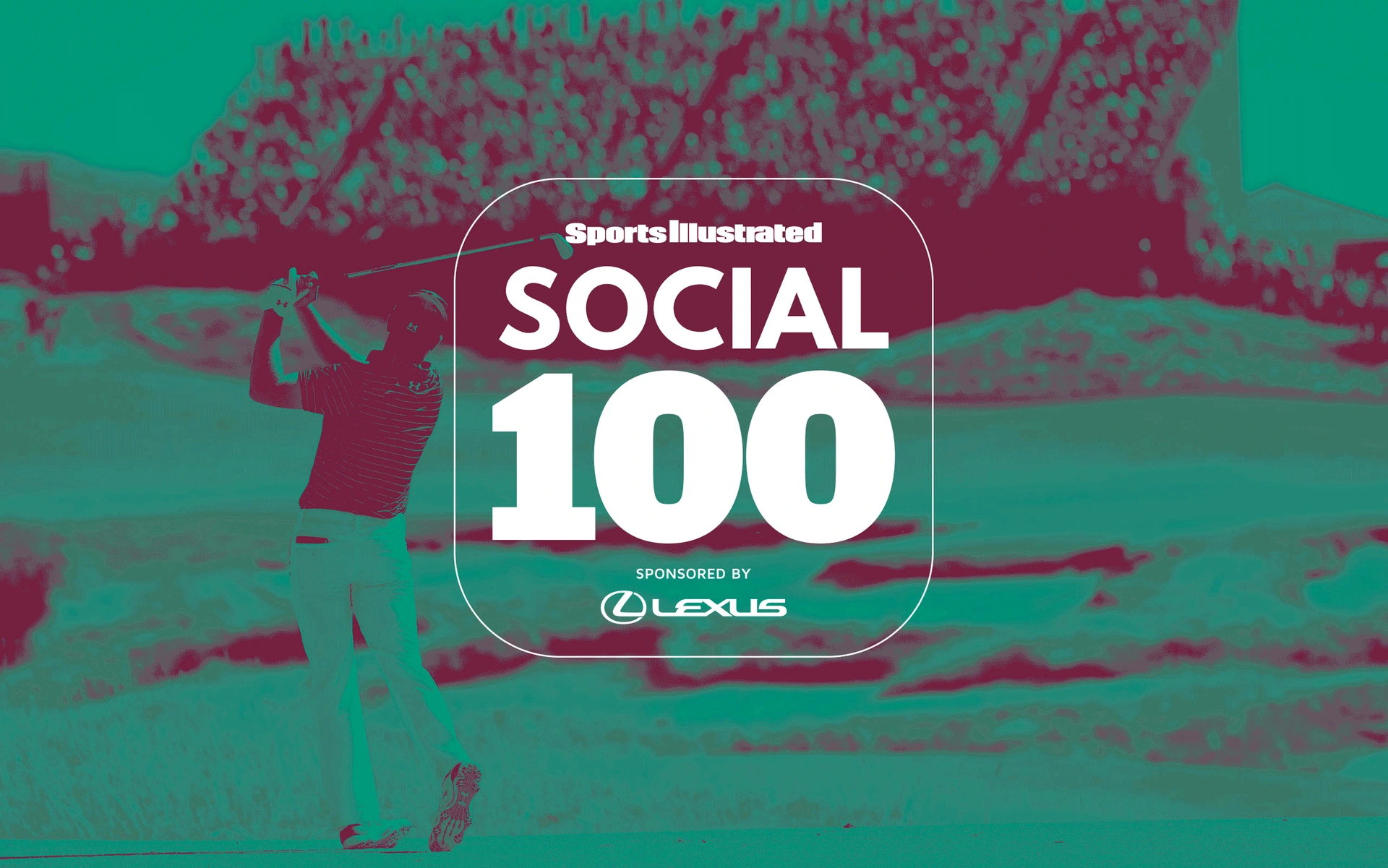 Sports Illustrated Social 100 project title screen, sponsored by Lexus.